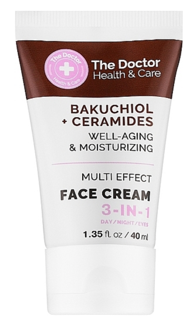 Crème pour visage 3 en 1 Bakuchiol + Céramides 40 ml